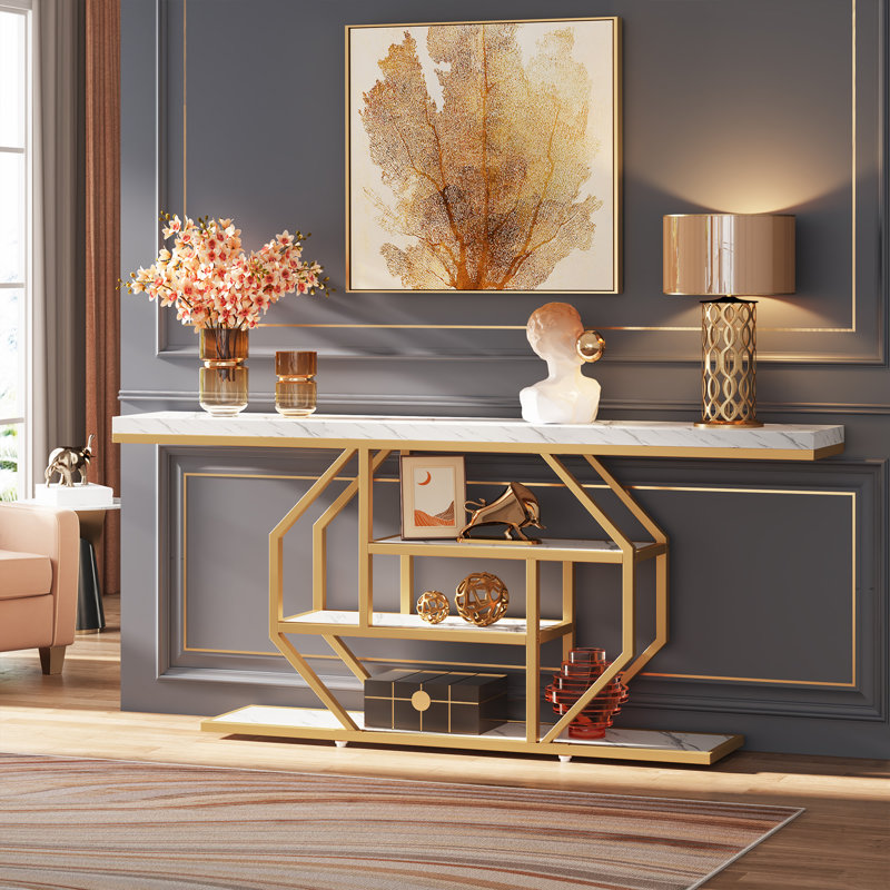 Mercer41 Ladye 70.86 Console Table Reviews Wayfair